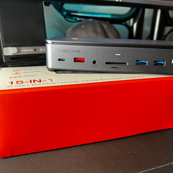 CABLETIME 8K 15 in 1 Docking Station