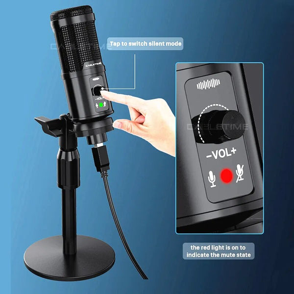 CABLETIME USB Professional Microphone