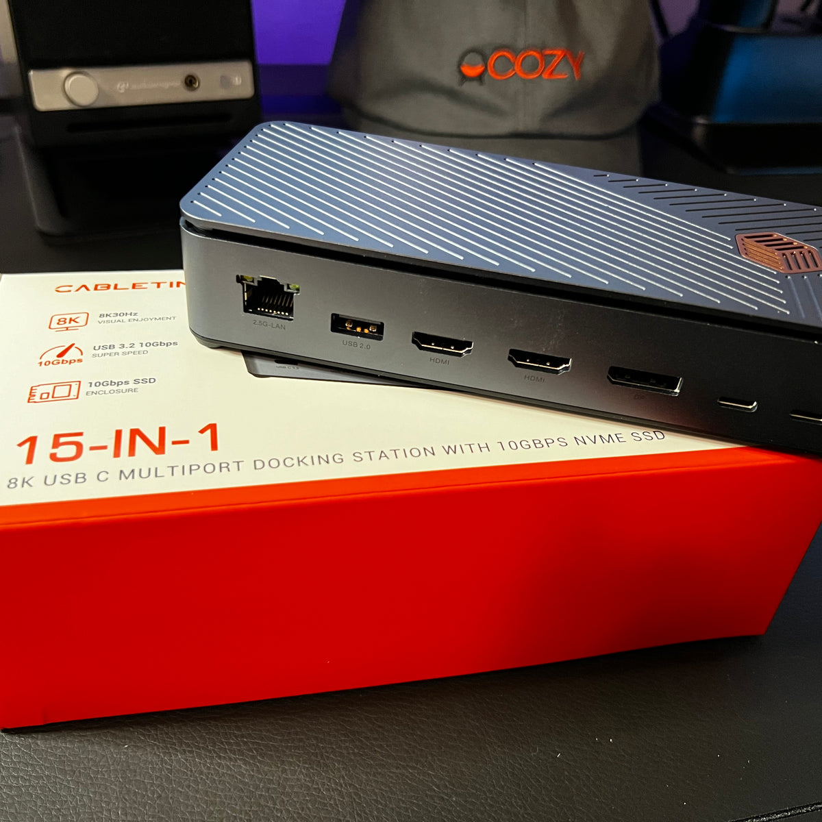 CABLETIME 8K 15 in 1 Docking Station