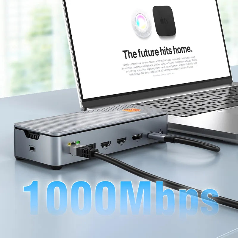 CABLETIME 8K 15 in 1 Docking Station