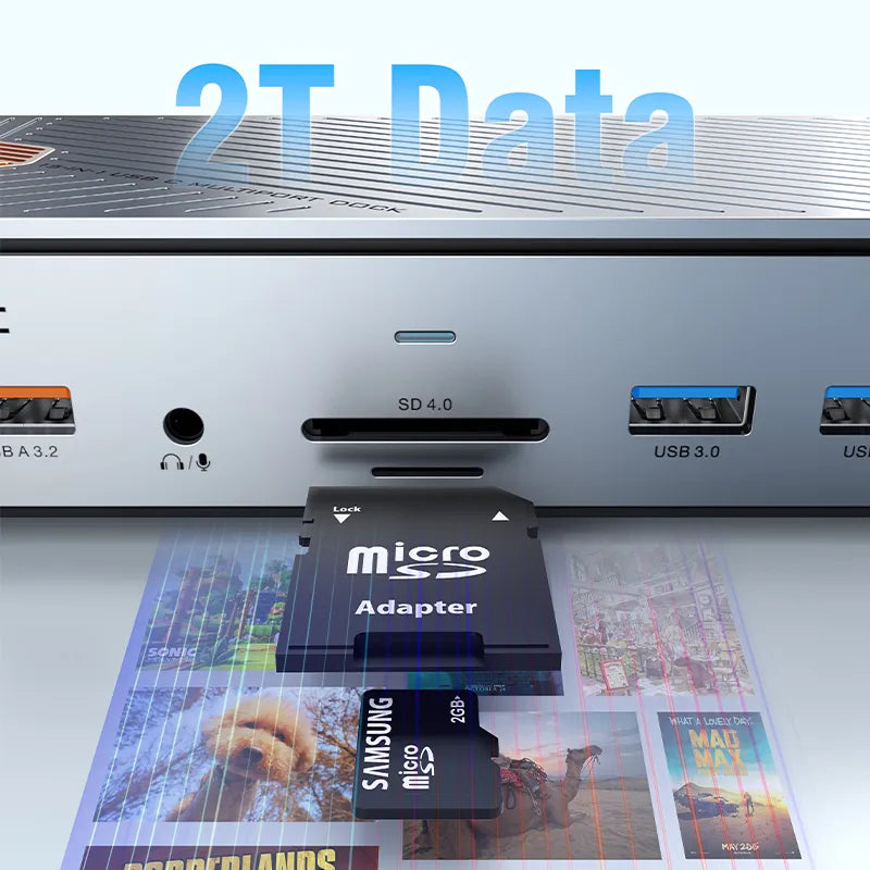 CABLETIME 8K 15 in 1 Docking Station