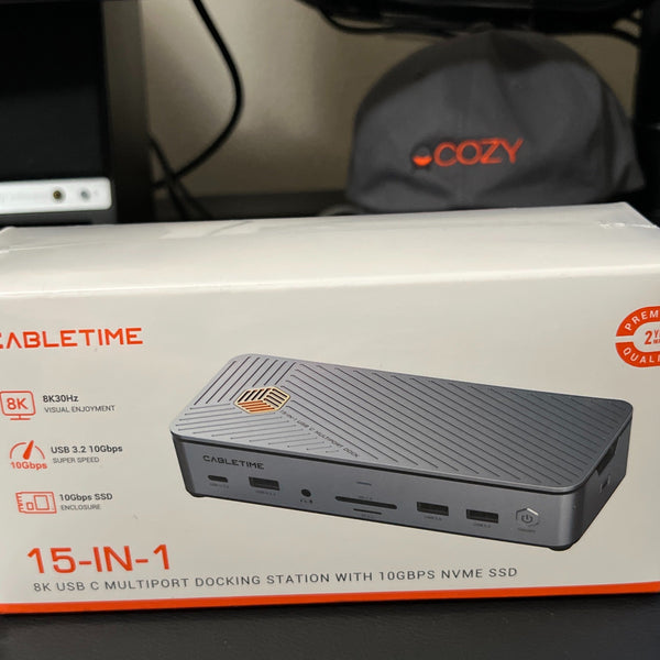 CABLETIME 8K 15 in 1 Docking Station