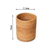 Rattan Pen Holder - Office Cozy
