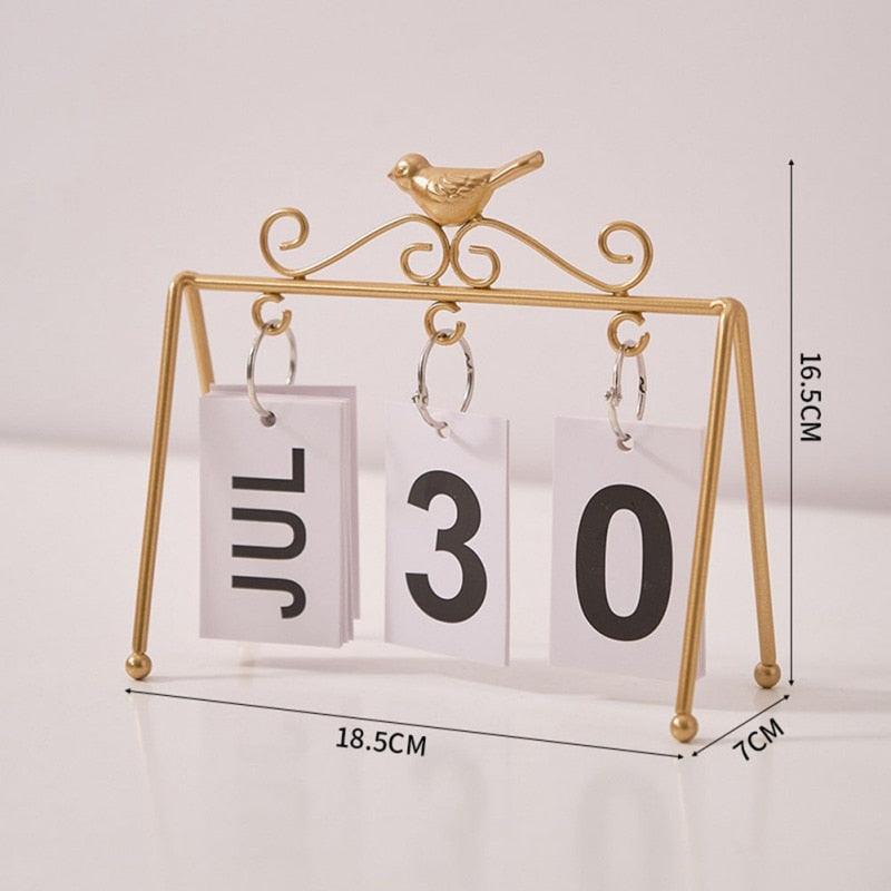 Wooden Desk Calendar - Office Cozy